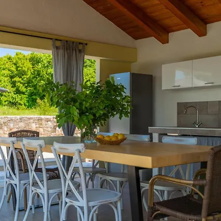 빌라 Family Casa Ida With Pool And Grill In Groznjan
